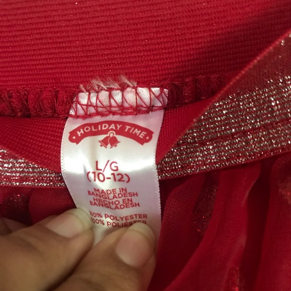 Red Glittery Skirt - Picture 2 of 3